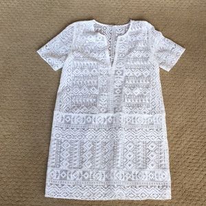 New CLUB MONACO Dress Off White Large Rt 298
